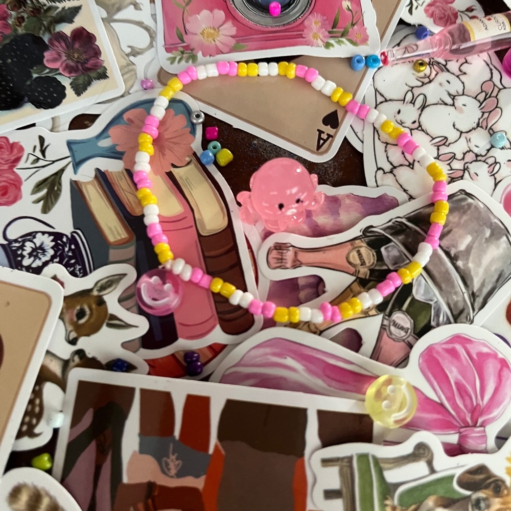 Cute lemonade themed anklet